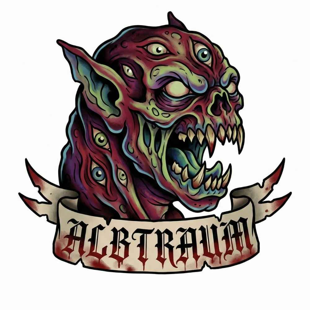 Schrecken aus der Finsternis: Das detailreiche "Albtraum" Kreaturen-Motiv – Fake Tattoo 1 Schrecken aus der Finsternis: Das detailreiche "Albtraum" Kreaturen-Motiv – Fake Tattoo