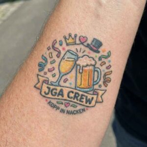Fake Tattoos kaufen 14 JGA Kopp in Nacken2
